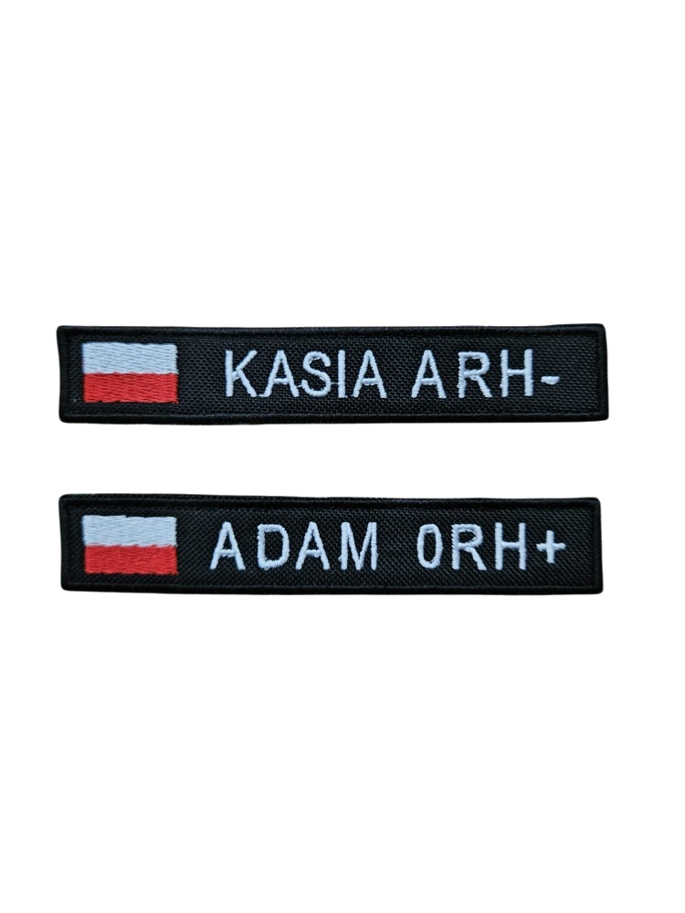 Personalizowane imienniki i grupy krwi